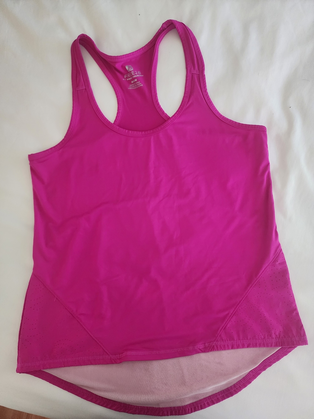Free2B Bright Pink Racerback Performance Tank - Picture 8 of 9